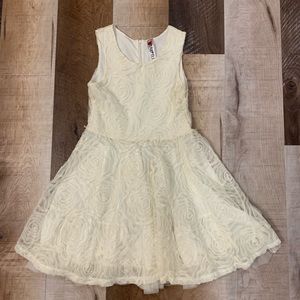 Cream Rose semi formal dress